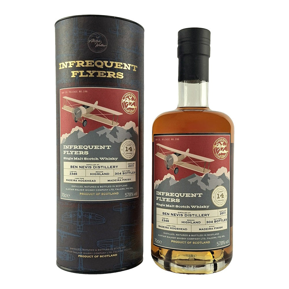 Ben Nevis 14 Years Old 2011 Infrequent Flyers - Alistair Walker - Aberdeen Whisky Shop