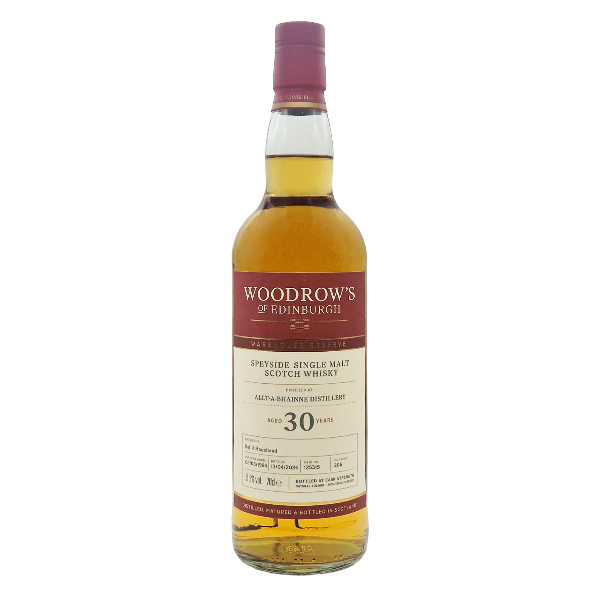 Allt A Bhainne 30 Years Old - Woodrow's of Edinburgh - Aberdeen Whisky Shop