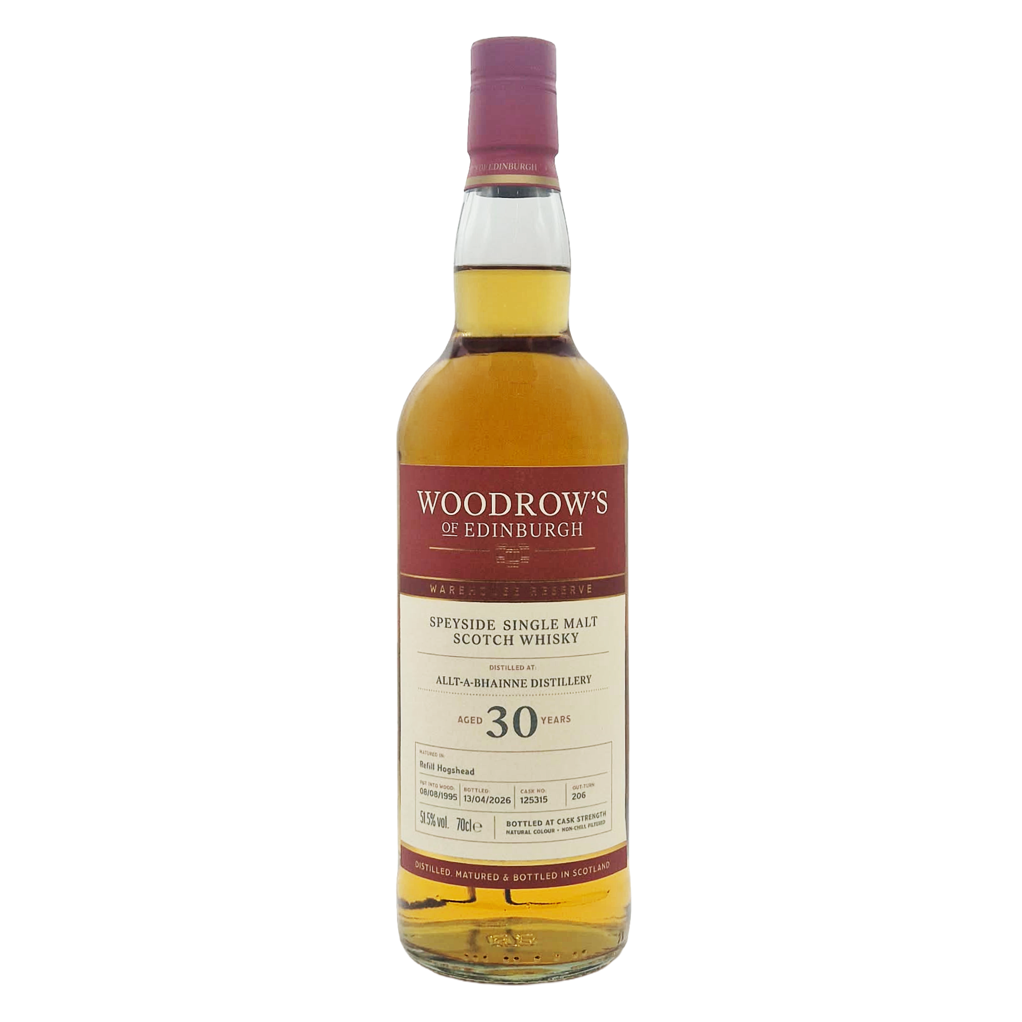Allt A Bhainne 30 Years Old - Woodrow's of Edinburgh - Aberdeen Whisky Shop