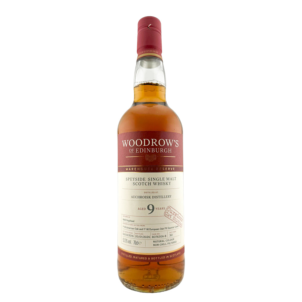 Auchroisk 9 Years Old Warehouse Reserve Woodrow's of Ediniburgh 