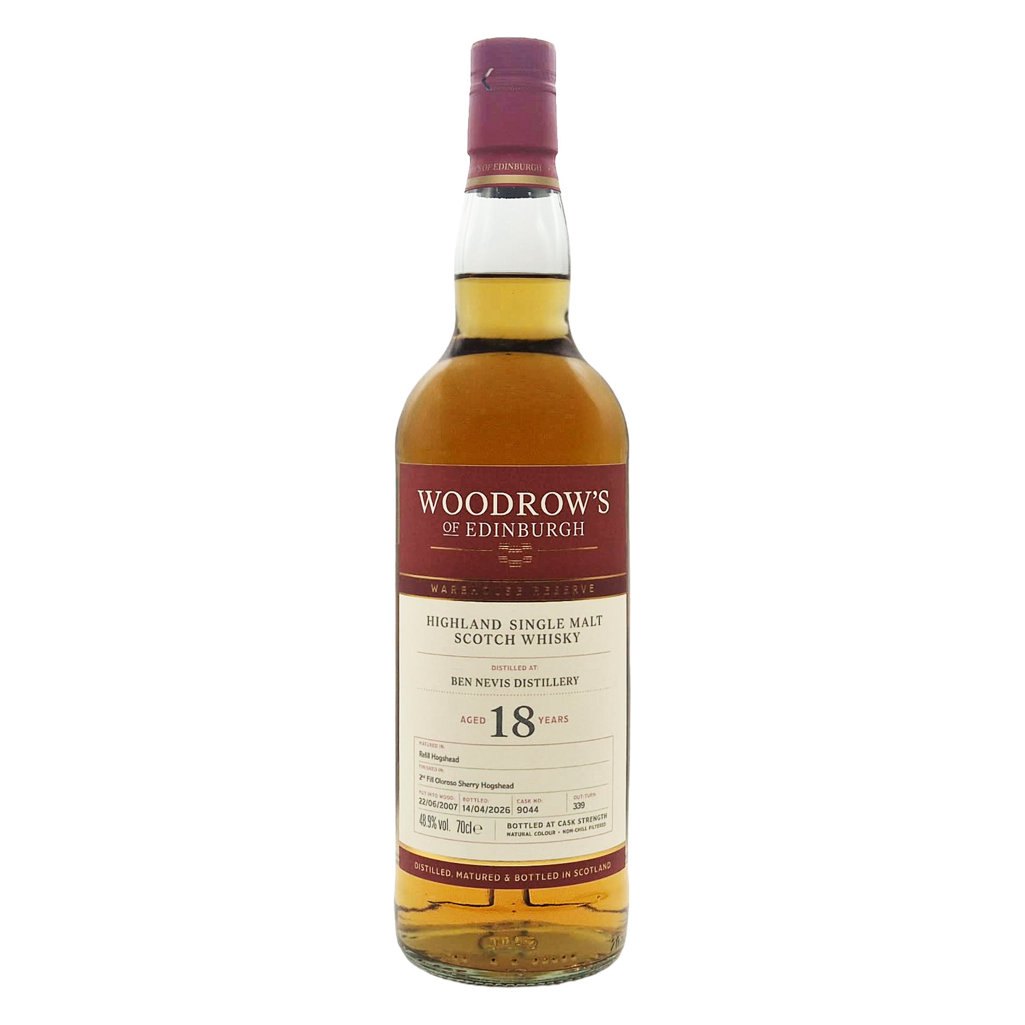 Ben Nevis 18 Years Old - Woodrow's of Edinburgh - Aberdeen Whisky Shop