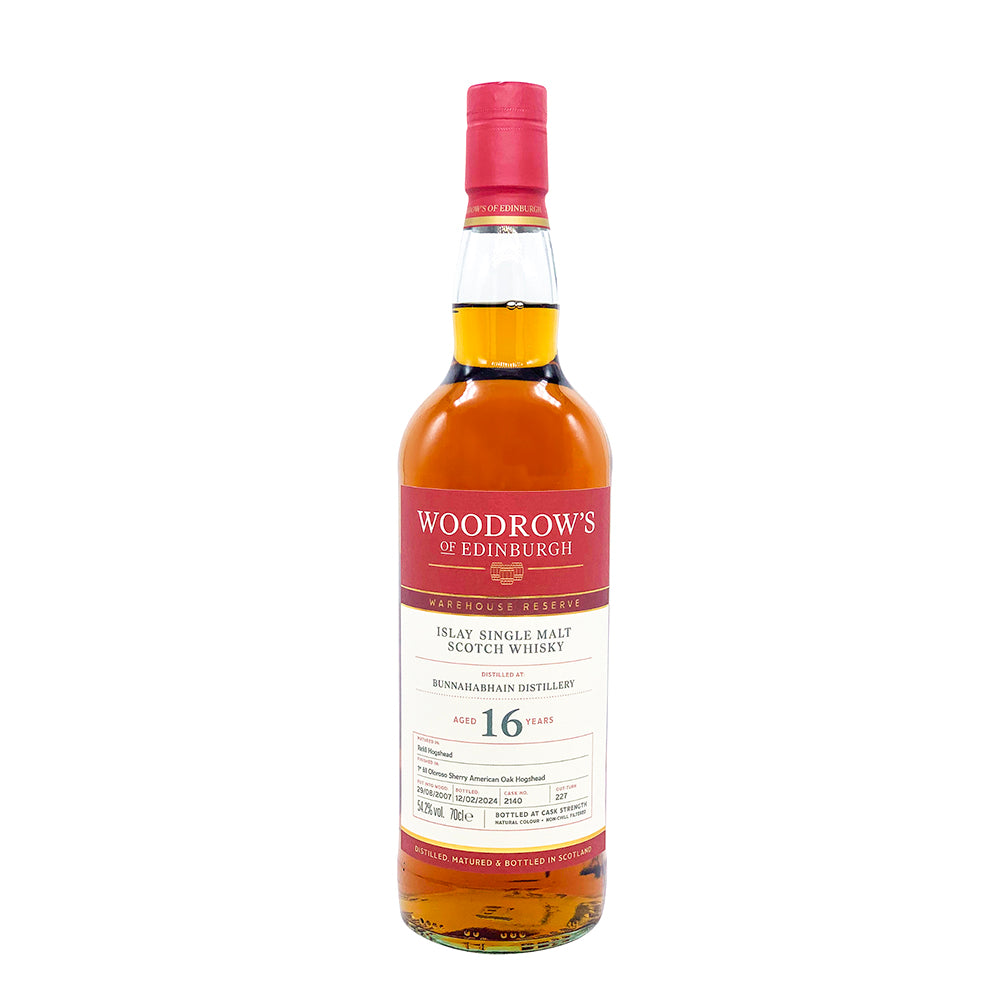 Bunnahabhain 16 Years Old Warehouse Reserve Woodrow's of Edinburgh