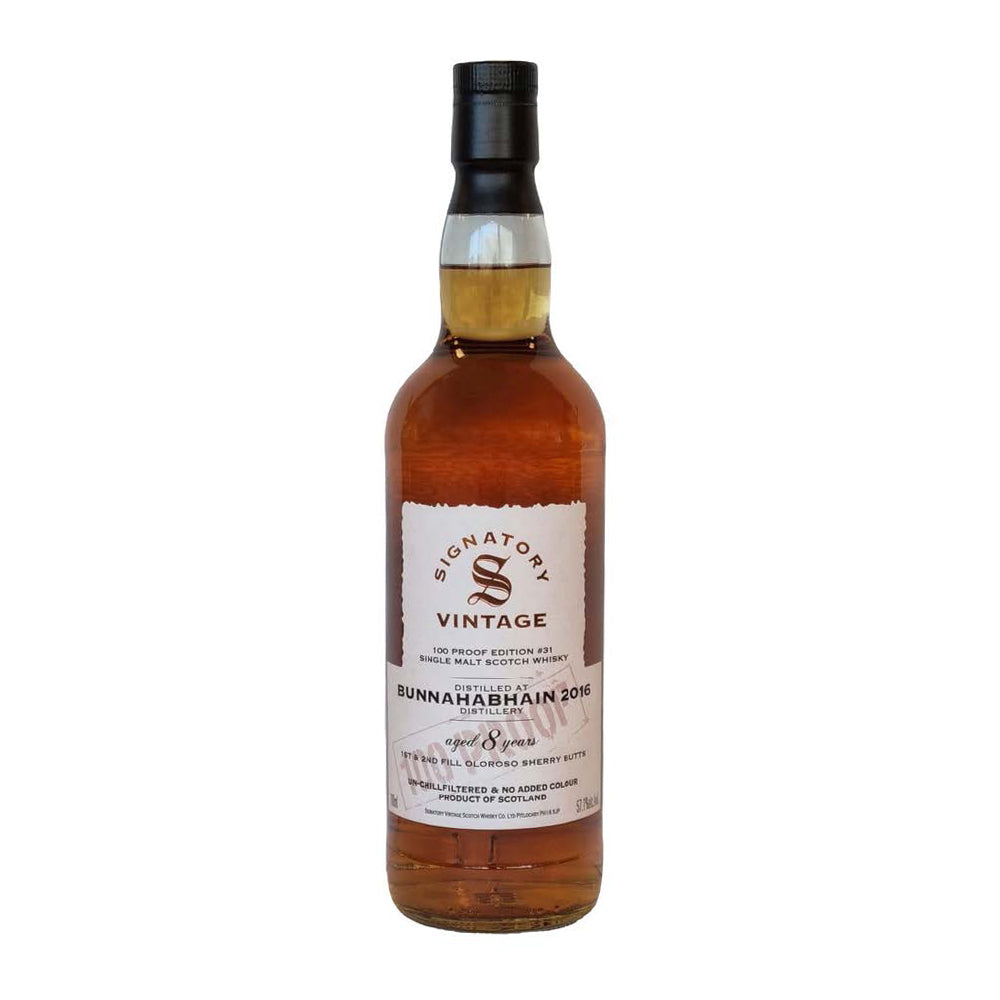 Bunnahabhain 8 Years Old 100 Proof Signatory