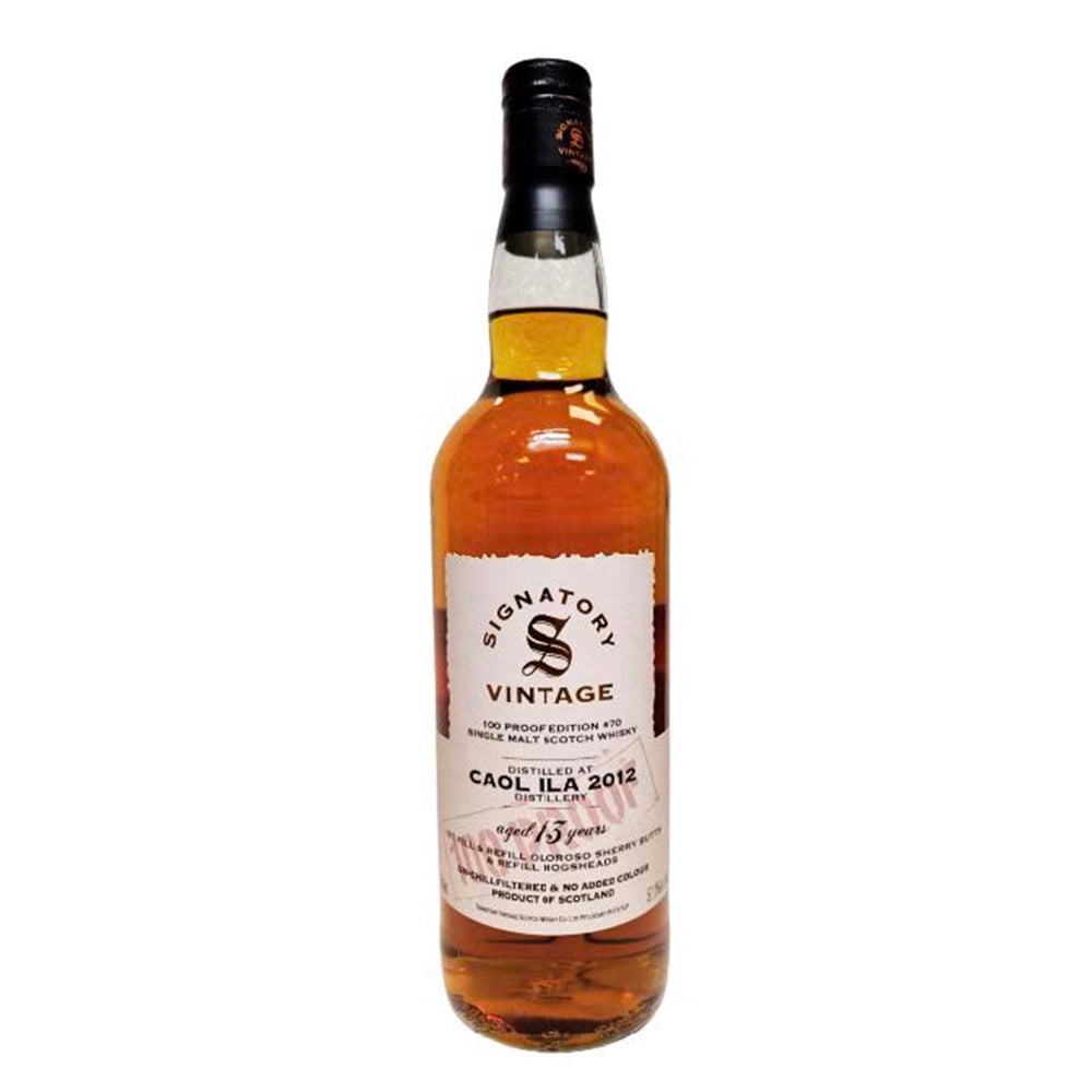 Caol Ila 13 Years Old 2012 100 proof #70 Signatory Vintage 