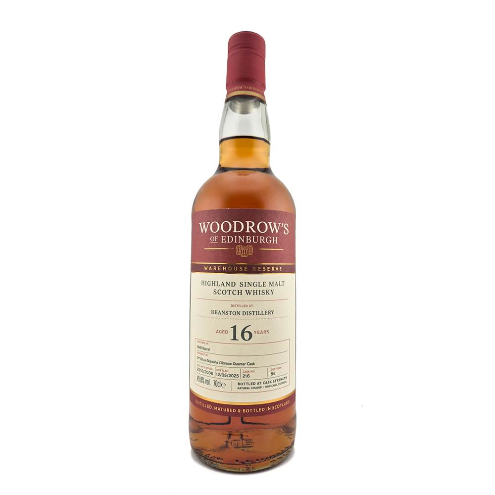 Deanston 16 Years Old Warehouse Reserve Woodrow's of Ediniburgh 