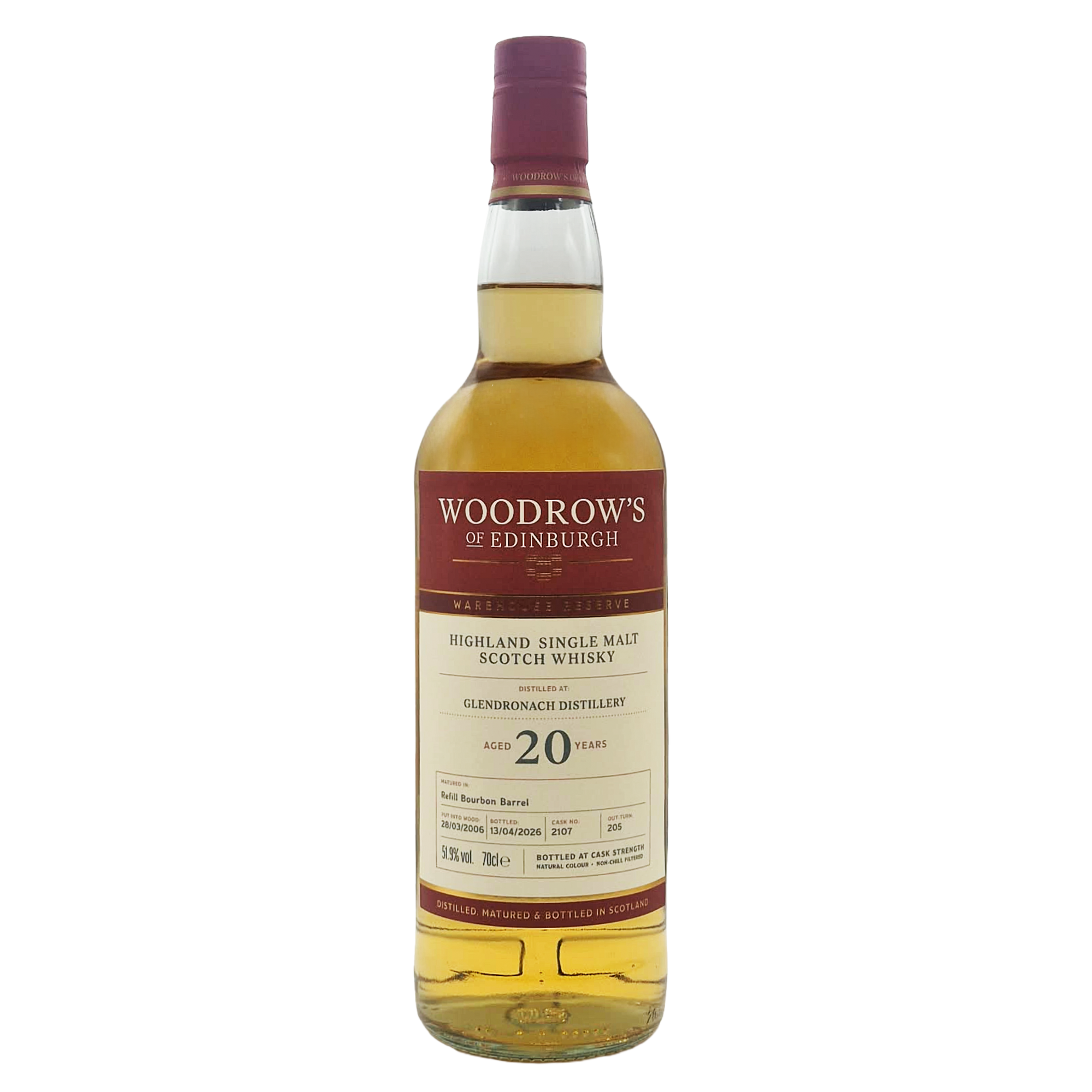 Glendronach 20 Years Old - Woodrow's of Edinburgh - Aberdeen Whisky Shop