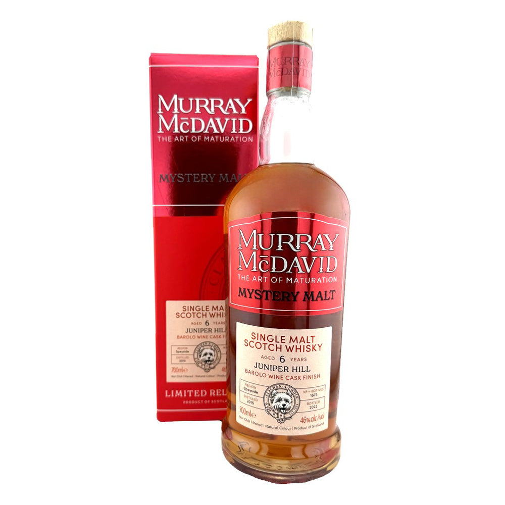 Juniper Hill 6 Years Old Barolo Wine Mystery Malt Murray McDavid 
