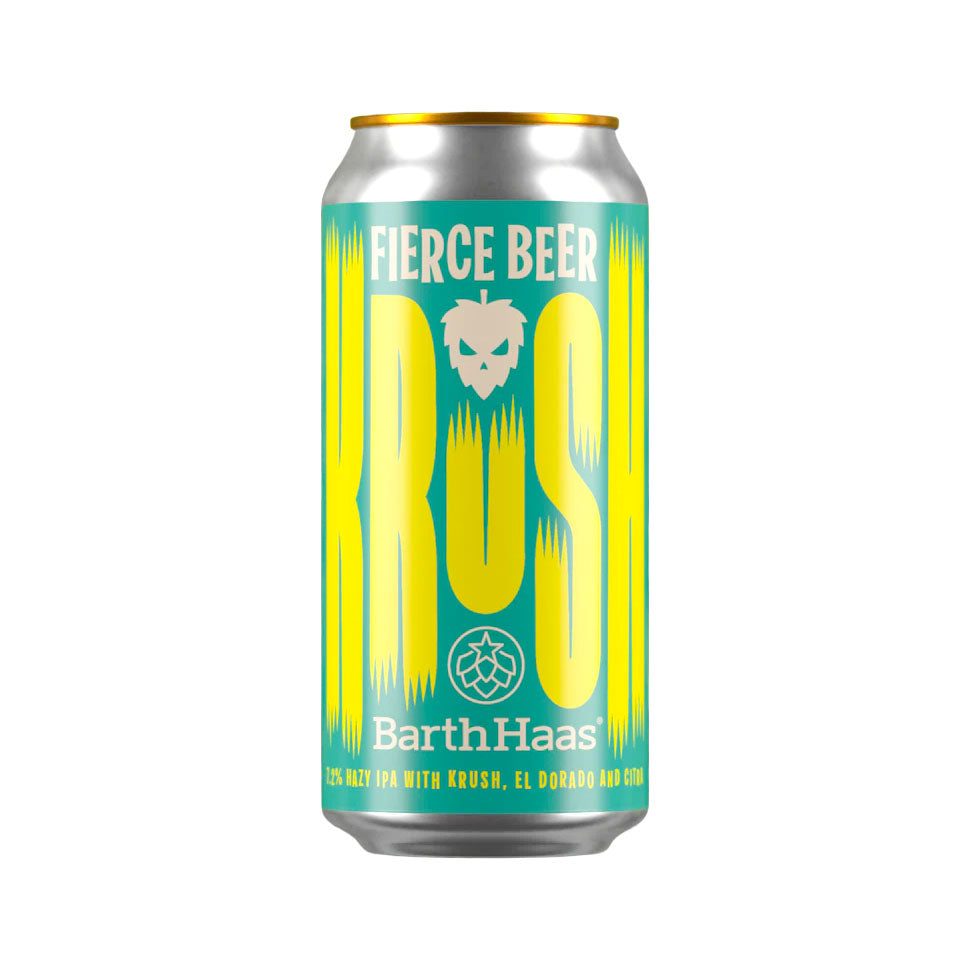 Krush BarthHaas X Collab Hazy IPA with Krush, El Dorado & Citra