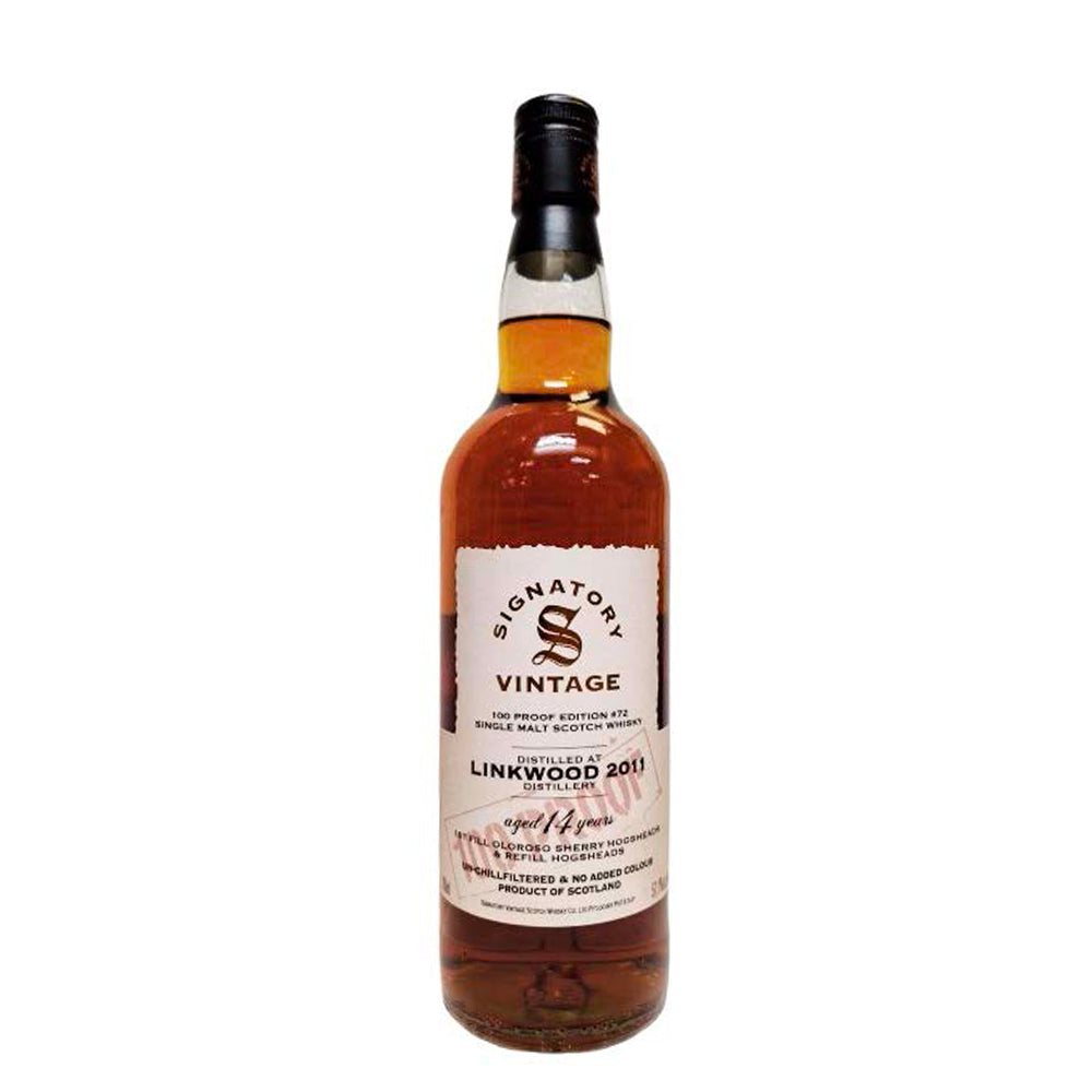 Linkwood 14 Years Old 2011 100 Proof #72 Signatory Vintage 