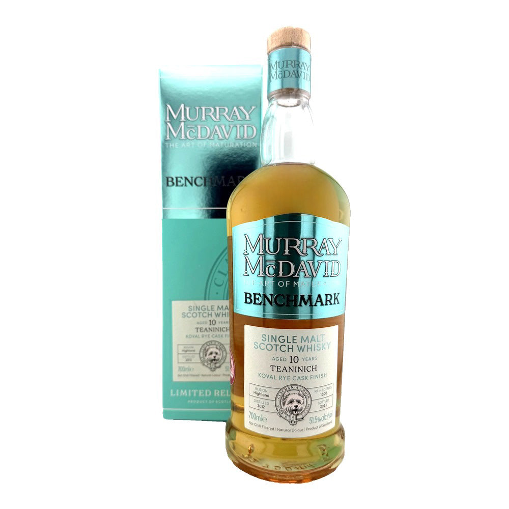 Teaninich 10 Years Old Koval Rye Benchmark Murray McDavid 