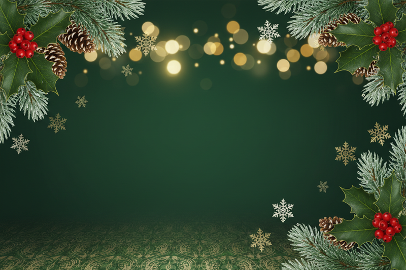 CHRISTMAS BACKGROUND GREEN