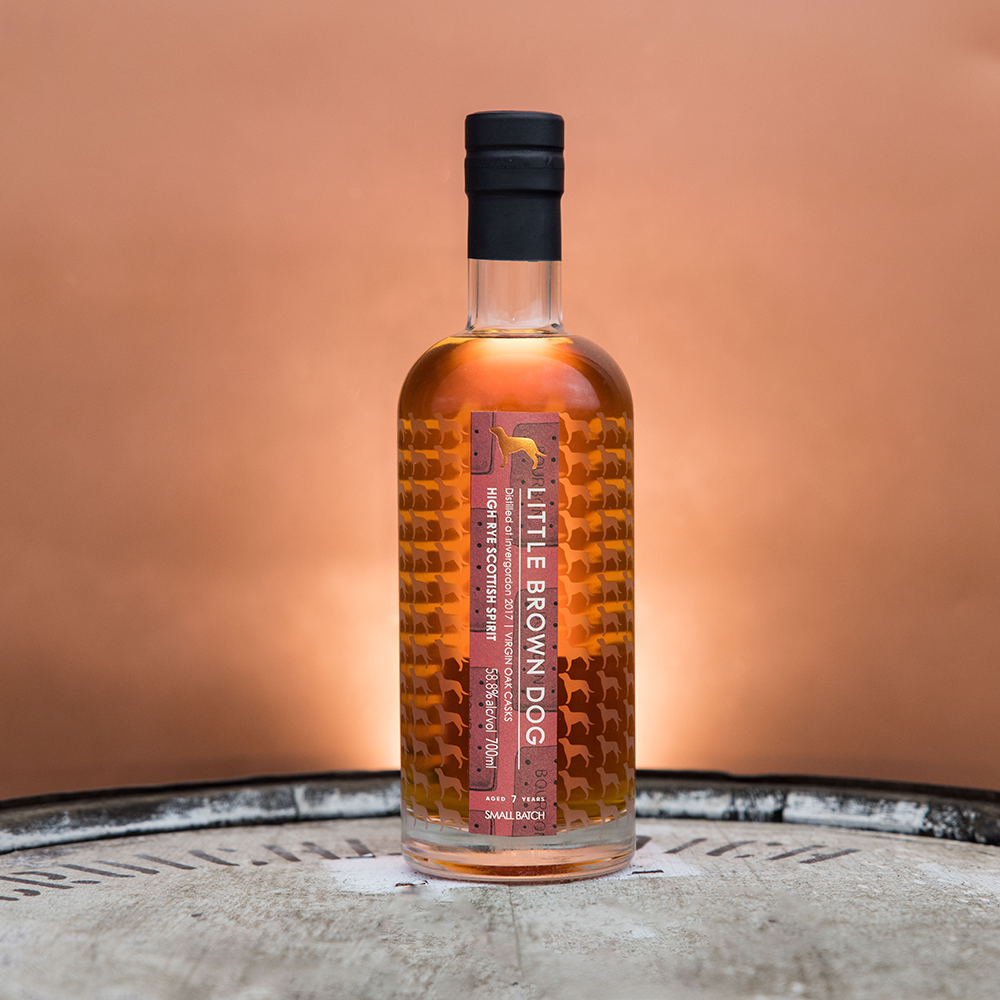Invergordon 7 Years Old 2017 - Little Brown Dog - Aberdeen Whisky Shop