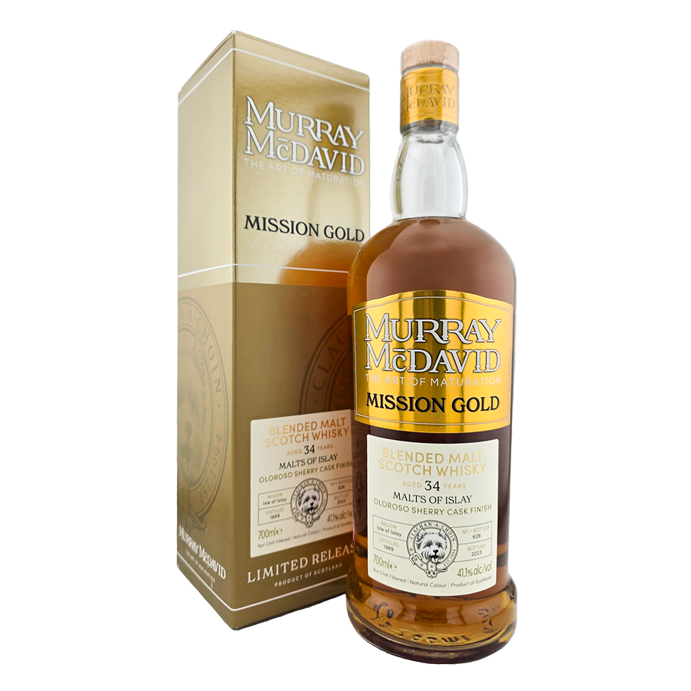 Islay Blended Malt Scotch Whisky 34 Years Old 1988 Mission Gold - Murray McDavid - Aberdeen Whisky Shop