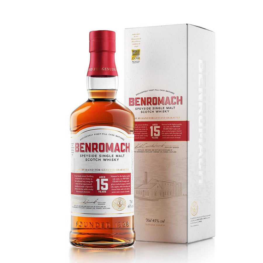 Benromach 15 Years old 70cl 43% -Aberdeen Whisky Shop  