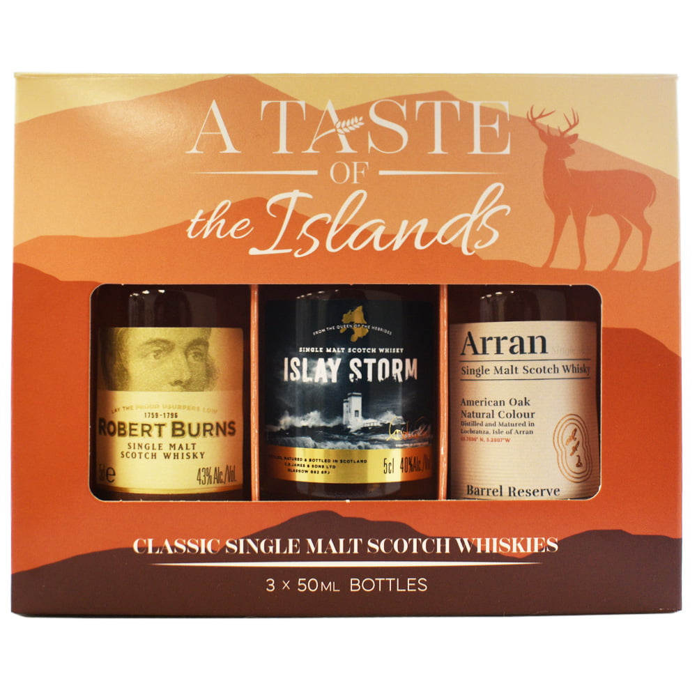 A Taste Of The Islands Whisky Miniatures Set