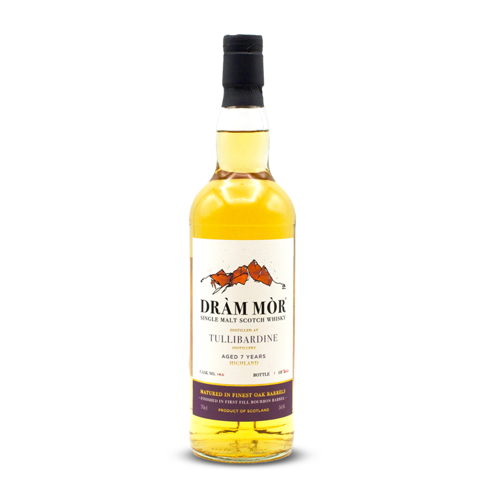 Dràm Mòr Tullibardine 7 Years Old 2015 Bourbon Cask Finish - Aberdeen Whisky Shop