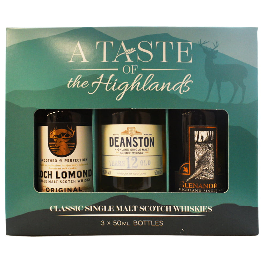 A Taste Of Highlands Whisky Miniatures Set
