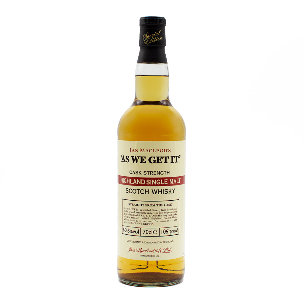 'As We Get It' Highland Cask Strength Single Malt - Aberdeen Whisky Shop 