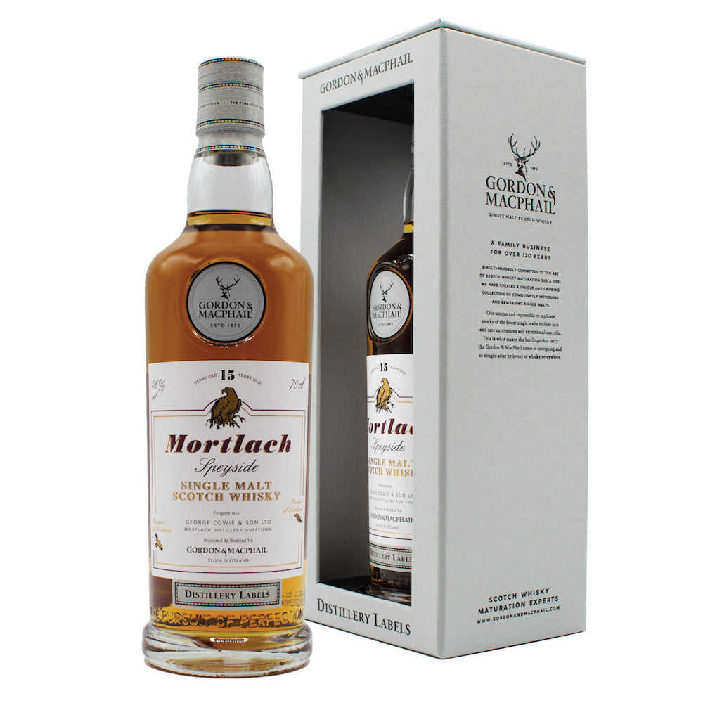 Mortlach 15 Years Old Distillery Labels Gordon & MacPhail - Aberdeen Whisky Shop 