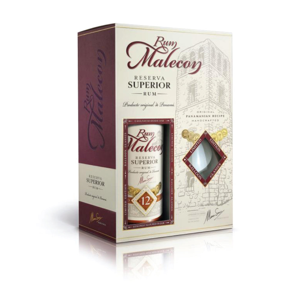 Rum Malecon 12 Years Old Gift Set - Aberdeen Whisky Shop 