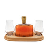 Mini Barrel Decanter with whisky glasses